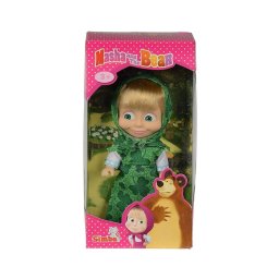 Papusa Masha in rochita verde, 12 cm, pentru copii 3+