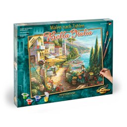 Kit pictura pe numere Schipper Bella Italia, 40x50 cm, cu acrilice