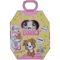 Pamper Petz Catelus interactiv de adoptat cu surprize si scutec magic
