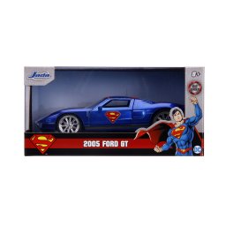Masinuta metalica Superman 2005 Ford GT, scara 1:32, cu portiere