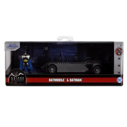 Batmobile Batman cu figurina metalica, model 1:32 din seria animata