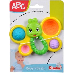 Jucarie bebe fluturas amuzant Simba, multicolor, cu bilute soft