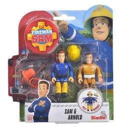 Set figurine Pompierul Sam si Arnold 7,5 cm cu accesorii