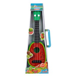 Ukulele pentru copii cu design pepene, 4 corzi din nailon, 36 cm