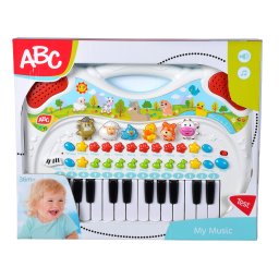 Orga muzicala cu animalute pentru copii, sunete si melodii, 3 ani+