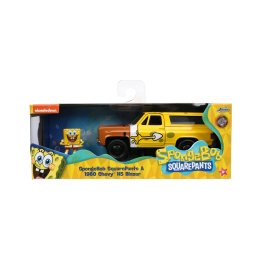 Set masinuta metalica Chevy K5 Blazer cu figurina SpongeBob