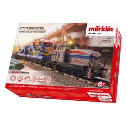 Set starter tren transportor auto Marklin cu locomotive si masini Porsche