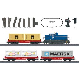 Set starter tren de marfa cu containere Marklin, digital mfx