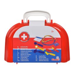 Trusa de doctor Simba cu 10 accesorii, geanta medicala copii 3+ ani