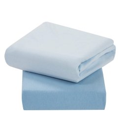 Set 2 cearceafuri cu elastic pentru patut bebe 120x60 cm Clevamama