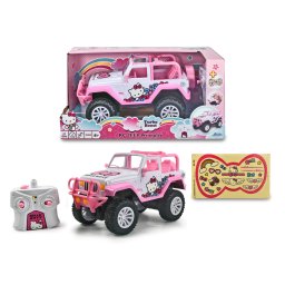 Masinuta cu telecomanda Hello Kitty Jeep Wrangler, scara 1:16
