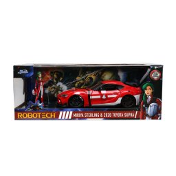 Set Jada Robotech Toyota Supra 1:24 cu figurina Mirya Sterling