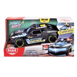 Masinuta Dickie Rhythm Patrol cu lumini si sunete, 20 cm