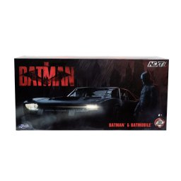 Set Batmobile metalic cu figurina Batman, scara 1:24, 19 cm