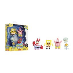 Set 4 figurine metalice SpongeBob SquarePants, 6,5 cm
