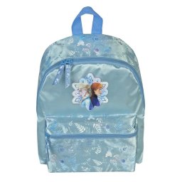 Ghiozdan Frozen pentru fete, albastru, cu buzunar frontal, 34 cm