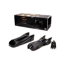 Set Batmobile metalic cu figurina Batman, scara 1:24, 22 cm