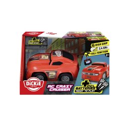 Masinuta cu telecomanda Dickie Crazy Cruiser rosie, 2,4 GHz, 12 cm