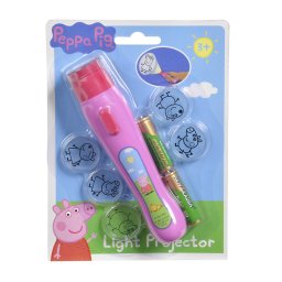 Proiector luminos Peppa Pig roz cu 6 imagini interschimbabile