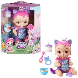 Papusa interactiva My Garden Baby Bebelusul Pisicuta cu sunete si accesorii