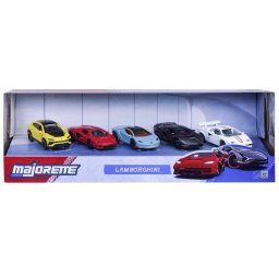 Set 5 masinute metalice Majorette Lamborghini, scara 1:64
