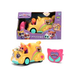 Masinuta RC Super Kitties cu telecomanda 2.4GHz, 17 cm