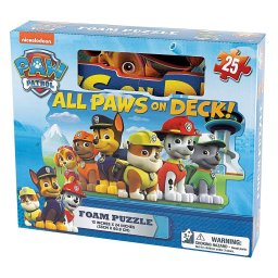 Puzzle urias din spuma Patrula Catelusilor, 25 piese, 121,9 x 91,4 cm