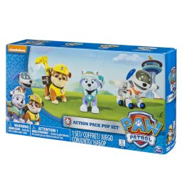 Set 3 figurine Paw Patrol Everest, RoboDog si Rubble