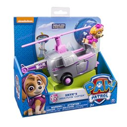 Skye cu elicopter din Patrula Catelusilor, figurina si vehicul de salvare