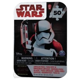 Puzzle 3D Star Wars cu 50 piese in cutie metalica pentru copii