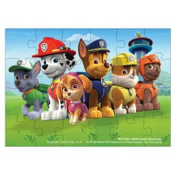 Puzzle 3D Patrula Catelusilor cu 24 piese in cutie metalica