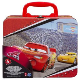 Gentuta cu puzzle Cars 3, 2x24 piese, pentru copii 4+ ani