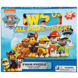 Puzzle din spuma Paw Patrol 25 piese, 33x61 cm, pentru copii 4+