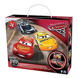 Puzzle 3D Cars 3 cu 24 piese, Spin Master, pentru copii peste 4 ani