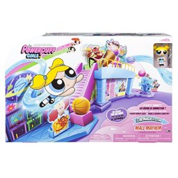 Set de joaca Powerpuff Girls Mall Mayhem cu figurina inclusa