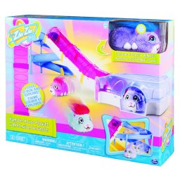 Casuta Zhu Zhu Pets cu hamster Winkie, tunel si tobogan interactiv