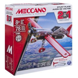 Set de constructie Meccano Avion 2 in 1 STEM, 78 piese