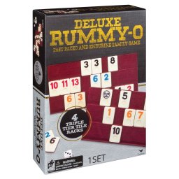 Joc Rummy Deluxe Remi cu 106 piese si 4 suporturi pentru familie