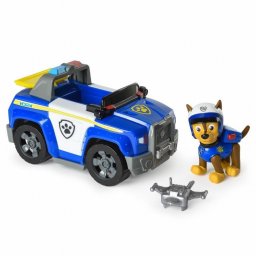 Figurina Paw Patrol Chase cu vehicul de politie si accesorii
