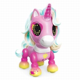 Unicorn interactiv Zoomer Zupps Charm cu lumini LED si sunete