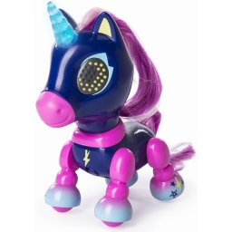 Unicorn interactiv Zoomer Zupps Midnight cu sunete, lumini si raspuns tactil