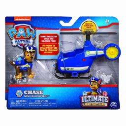 Patrula Catelusilor Chase cu figurina si elicopter mini Ultimate Rescue