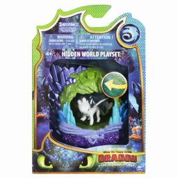Barlogul Dragonului Furia Alba cu lumina UV, set de joaca