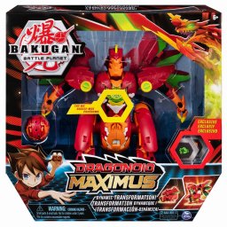 Bakugan Dragonoid Maximus cu lumini si sunete, figurina interactiva