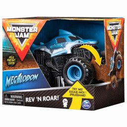 Macheta Monster Jam Megalodon Roar, scara 1:43, cu sunet