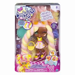 Papusa Candylocks Lacey Lemonade cu par lung super parfumat