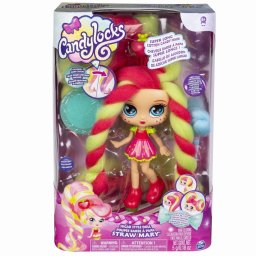 Papusa Candylocks Mary cu par super parfumat si accesorii de coafat