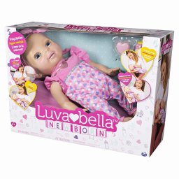 Papusa interactiva LuvaBella Newborn cu sunete si reactii realiste