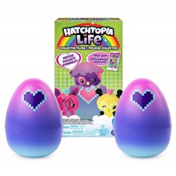 Set 2 plusuri surpriza Hatchtopia Life în oua de colectie