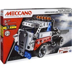 Set constructie Meccano camion de curse cu remorca, 285 piese